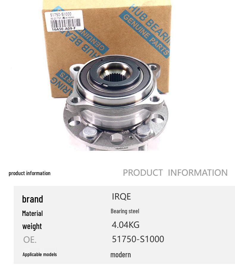 Car Bearing Unit Hub Assembly 51750-S1000 for Hyundai Santa Fe (DM)