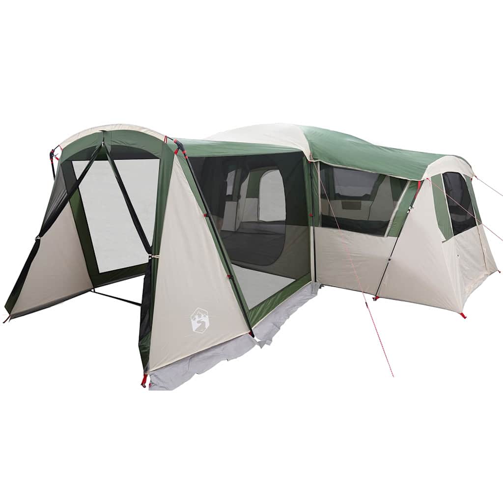 Family Tent for 20 Persons Green and White 745 x 700 x 217 cm