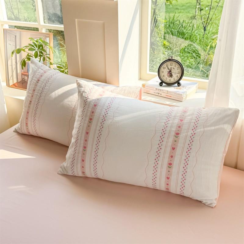 Luxury Lightweight Cotton Bedding Set Dorm Bed Sheets Pillowcases