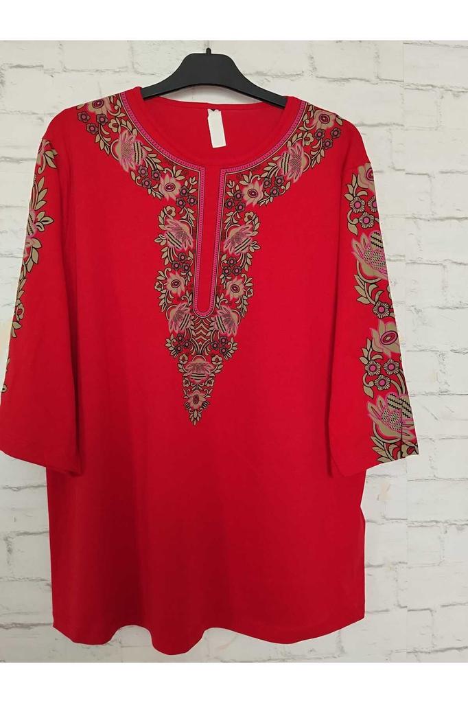 Damenbluse in großen Größen, perfekter Sommer, ganz aus Baumwolle, gekämmte Baumwolle, Bluse in großen Größen