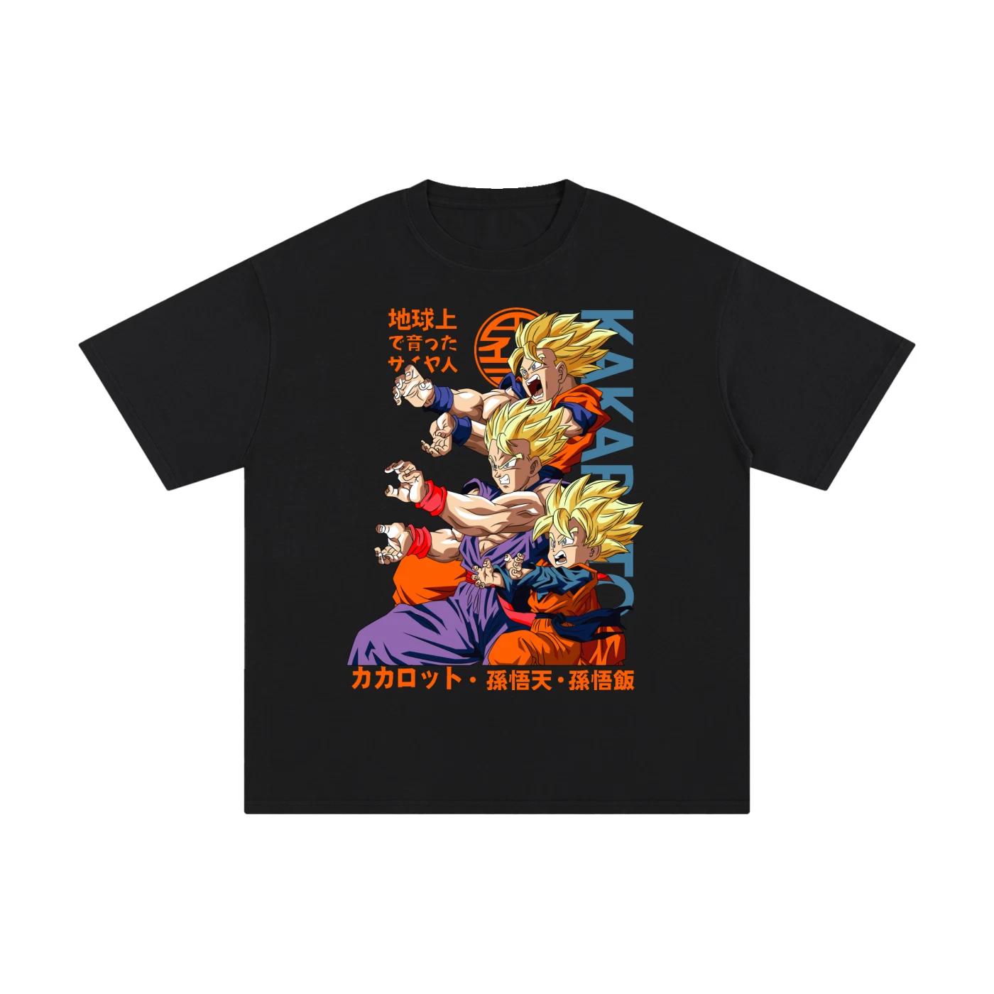 Dragon Ball Z Gohan Anime Oversized T-Shirt Trunks Goten SS1 Manga Tee Unisex 110