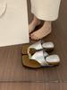 With skirt cover, toe slippers, women's outer wear is versatile and not tiring, feet, thick soles, small slopes, and flip-flops.