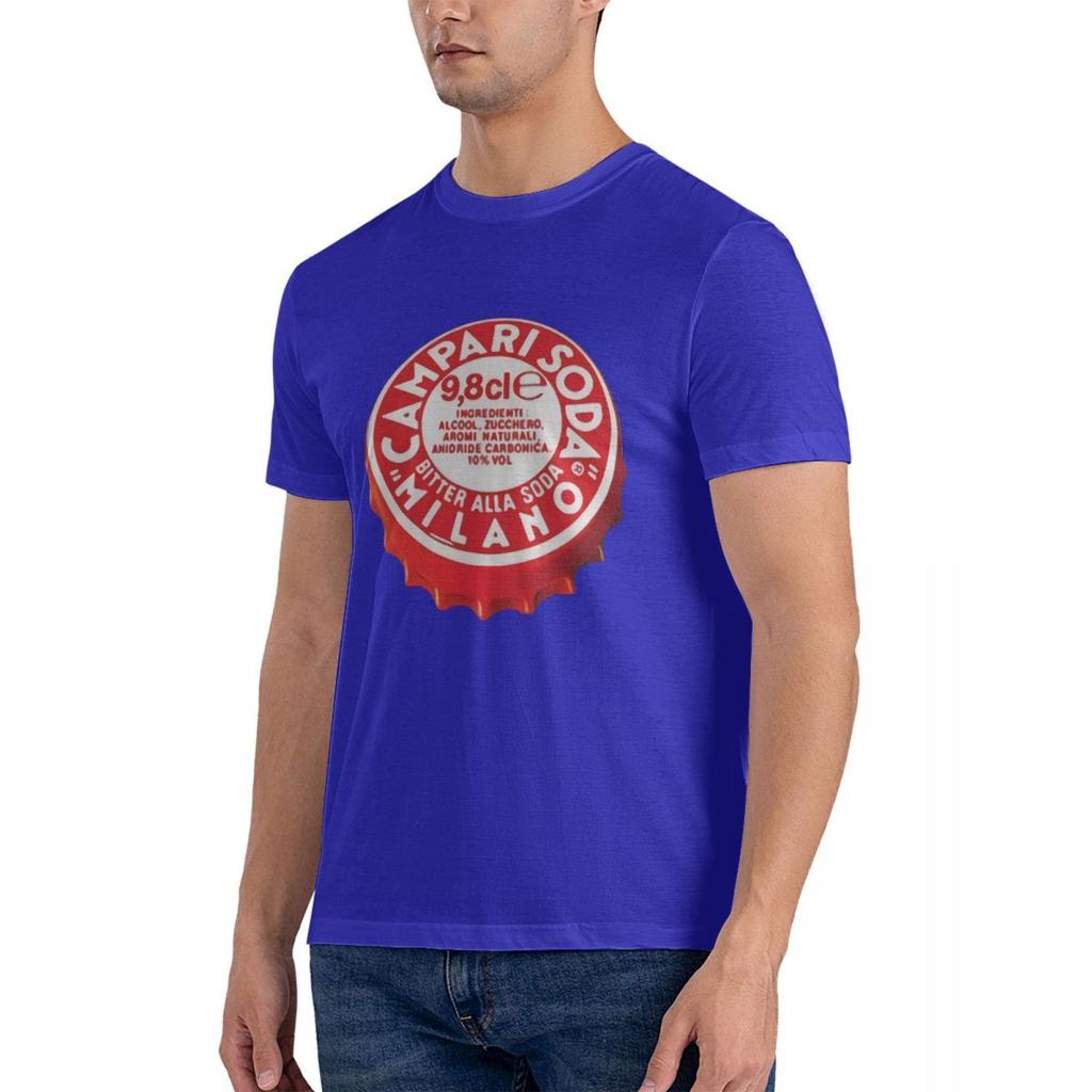 Unisex T shirt 10 Colors Campari Soda Cap Drink Bartender Print Men Tee Shirts Top Y2k Harajuku Tops Street Fashion Short Sleeve