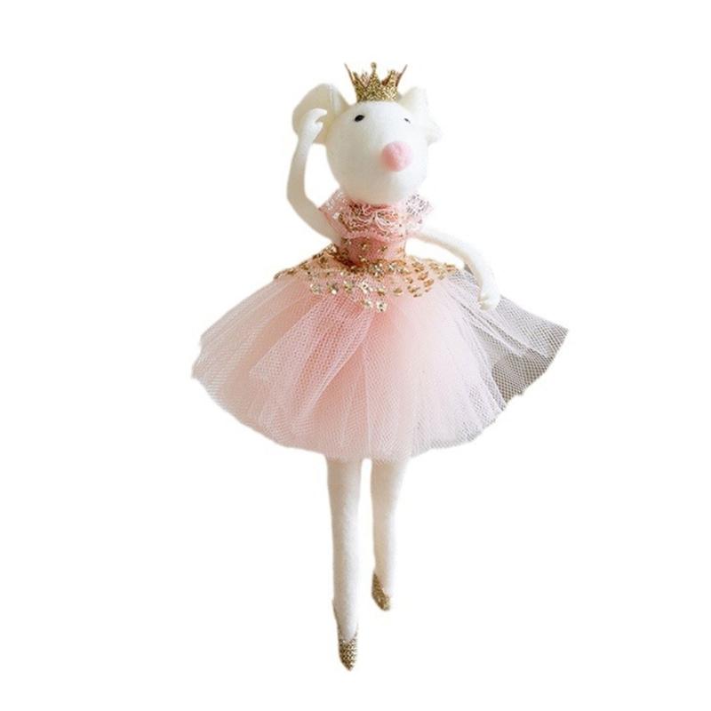 

Lovely Ballet Dancer Doll Festival Tree Pendant 20cm Christmas Tree Hanging Ornament for Seasonal Holiday Decoration