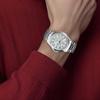 Casio DRESS 50 meters waterproof fashion style quartz movement stainless steel strap Japanese and Korean watch 40mm men's watch white MTP-1246D-7A