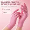 100 Stück Rosa Nitrilhandschuhe - Eng anliegend, Leicht & Flexibel, Vielseitig einsetzbar (Küche, Nagelstudio, Tierpflege)