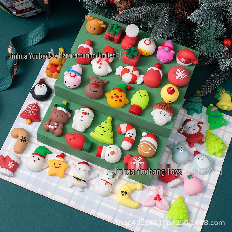 

Супер милые игрушки-сквиши в виде рождественской елки и леденца для детей – Веселое снятие стресса! Random Christmas Dango (1 piece)