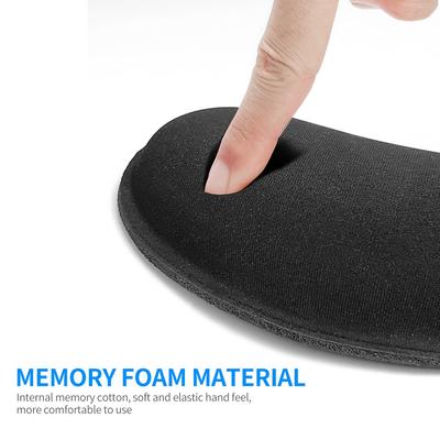 Soft Memory Foam Ergonomic Mouse Wrist Rest Portable Design Pink/Black/Grey Memory Foam Wrist Pad Anti-Slip Rubber Base