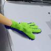 Anti-Scratch Car Washing Gloves Thick Cleaning Glove 5-Finger Design Washing Mitt  Auto Detailing