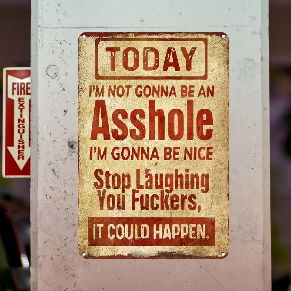 Vintage kovová fráze plechová cedule obdélníková železná malba na zeď domácí dekorace 20x30cm