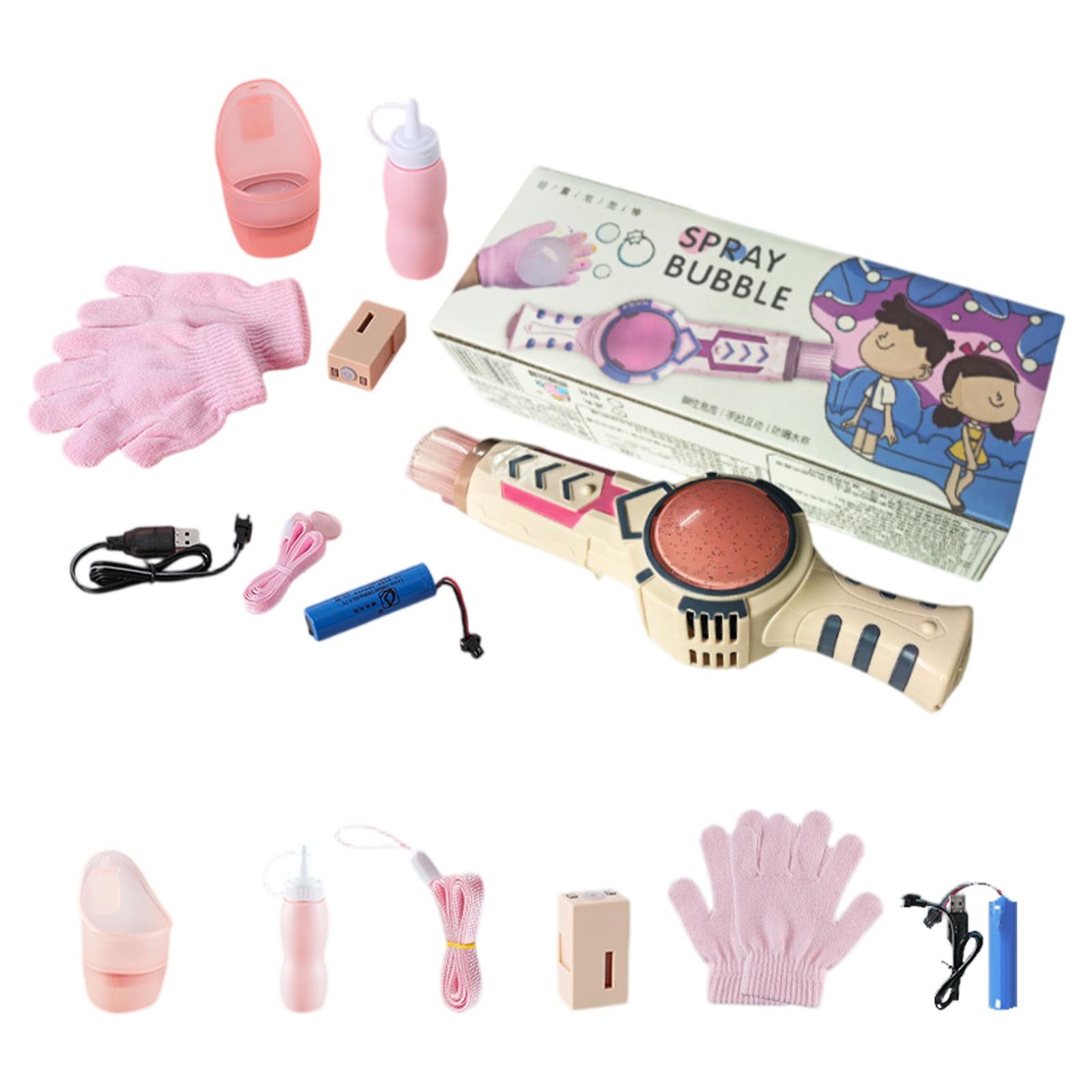 

Машина для выдувания пузырей, эластичная палочка, любимый подарок для девочек на день рождения, 60 мл One Size розовый