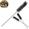 3 Pack Carbon Dirt Cleaning Brush Carburetor Cleaner Car Engine Air Inlet Tool Kit Long Nylon Brushes Drill Attachment for Auto Carbon Deposit