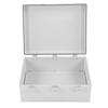 Electrical Junction Box Plastic Buckle Waterproof Project Box Electrical Enclosure with Grey Cover Mounting Plate