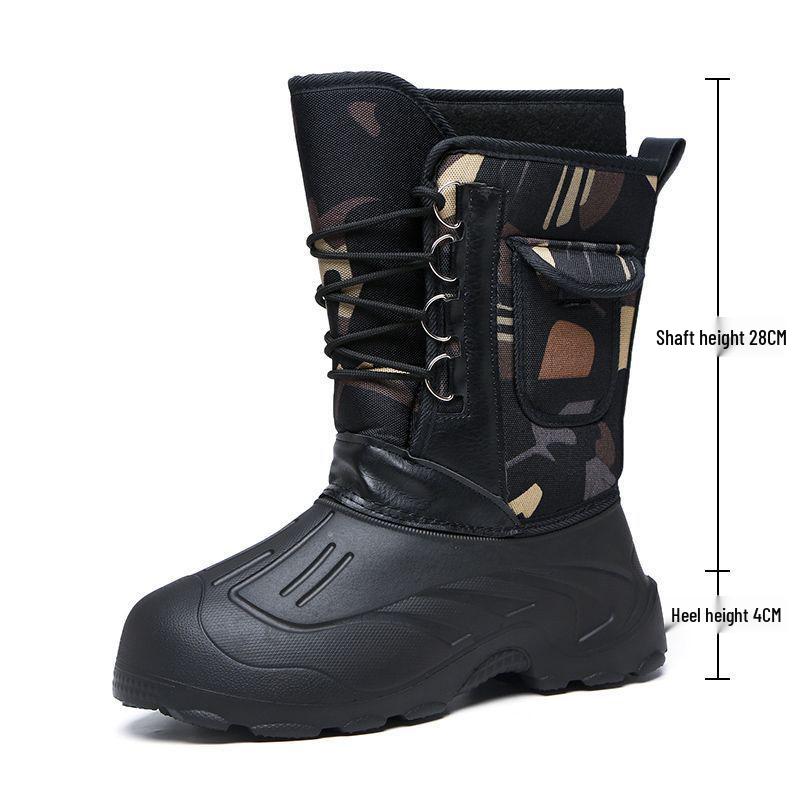 

Водонепроницаемые зимние ботинки с бархатной подкладкой: Мужская и женская обувь для рыбалки и доставки на открытом воздухе 46