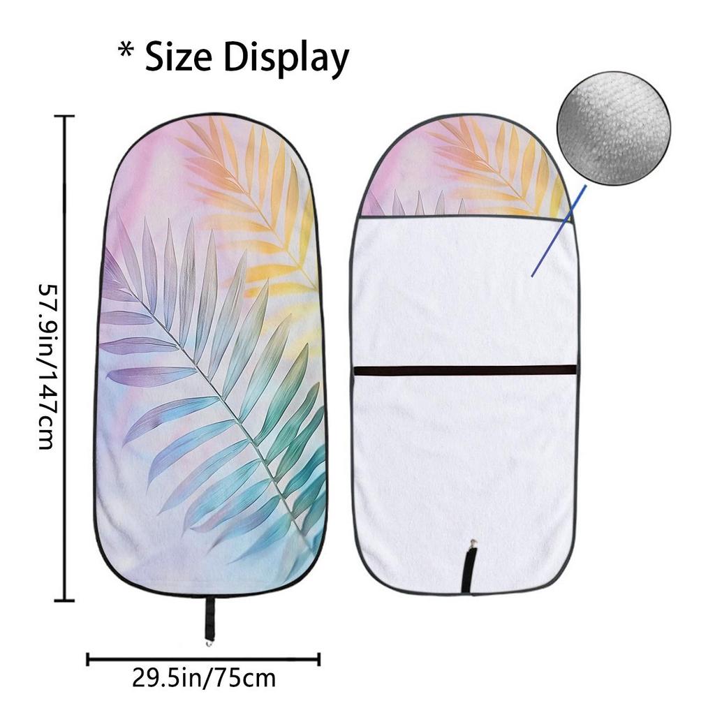 Car Seat Towel Cover - Front Seat Protection for Gym & Exercise, All-Season Universal Fit