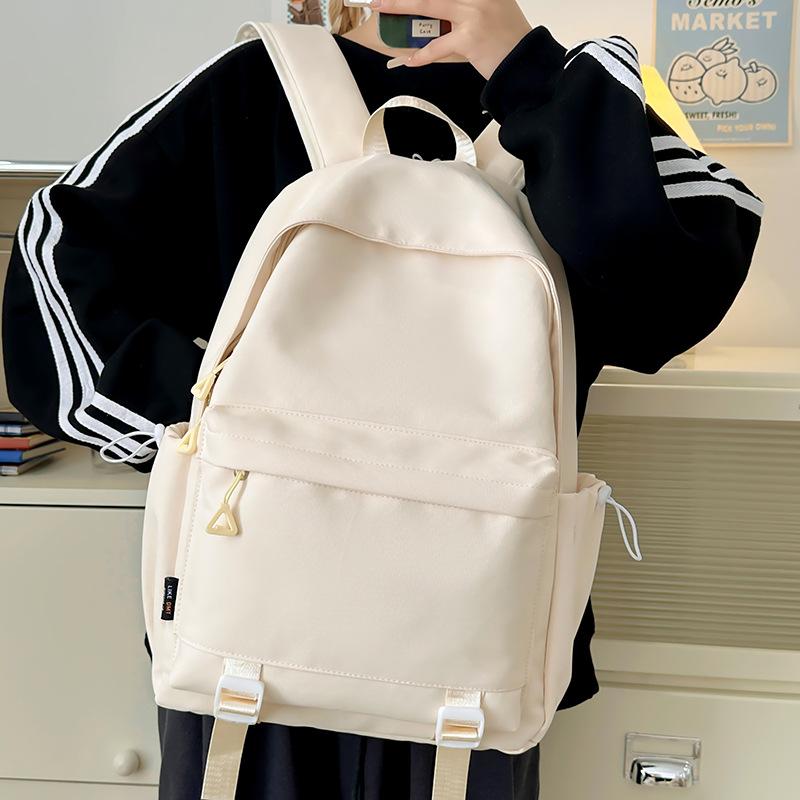 Simple Casual Backpack New Versatile Junior High School Student Schoolbag Travel Backpack