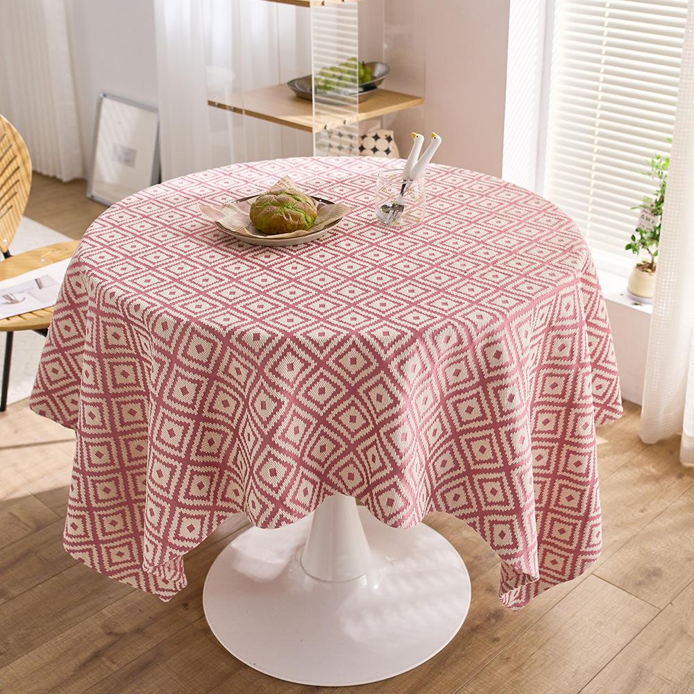 Light Luxury, High-End Simple Three-Dimensional Jacquard Dyed Woven Tablecloth, Atmosphere Dining Table, Coffee Table, Thick Tablecloth