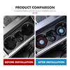 OPQ1 For Volkswagen VW Car Coasters Water Cup Slots Non-Slip Mat Waterproof Drink Pad Scirocco Passat Polo B5 B6 B7 CC Tiguan Sharan
