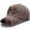 Washed Hats Men's Casual Distressed Baseball Hats Outdoor Embroidered Sun Hats