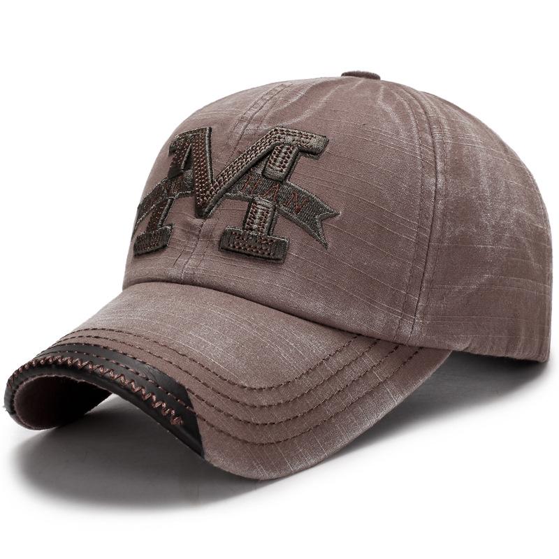 Washed Hats Men's Casual Distressed Baseball Hats Outdoor Embroidered Sun Hats