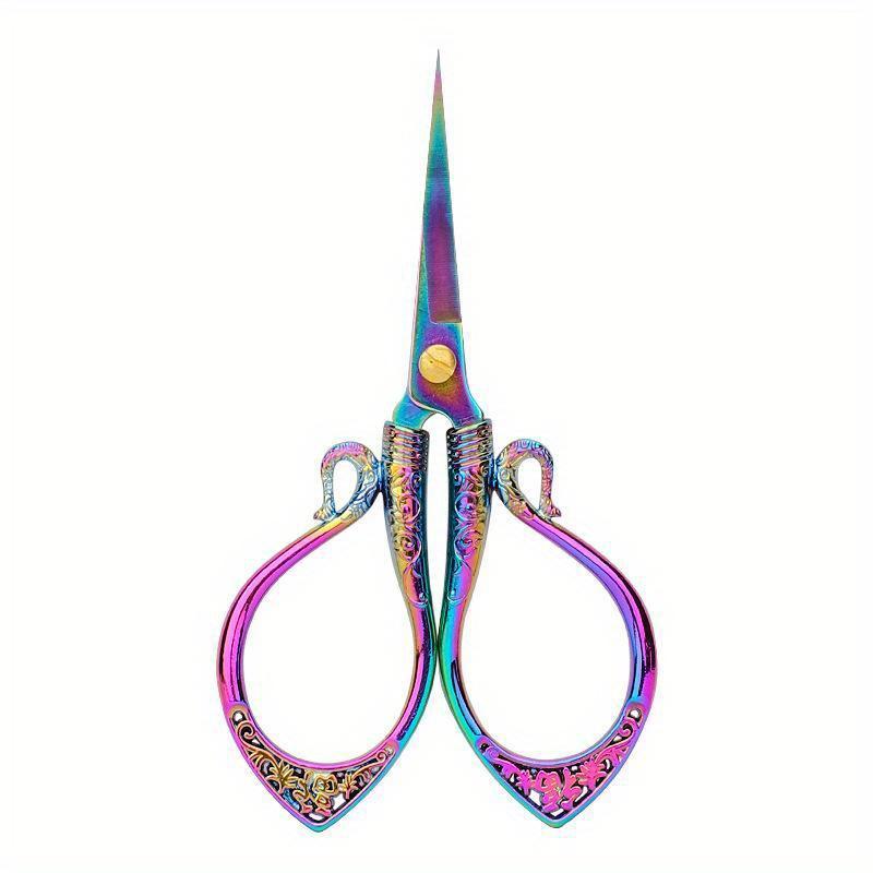 Zinc alloy Ruyi small scissors handmade paper-cutting household stainless steel scissors cut wire cut ribbon scissors pointed scissors