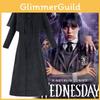 Wednesday Addams Season Two Cosplay Costume With Polyester Blazer For Halloween Parties