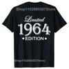 Funny 60th Birthday T Shirts Legends Were Born in 1964 Summer Graphic Cotton Vintage 60 Years Old Short Sleeve T-shirt Men