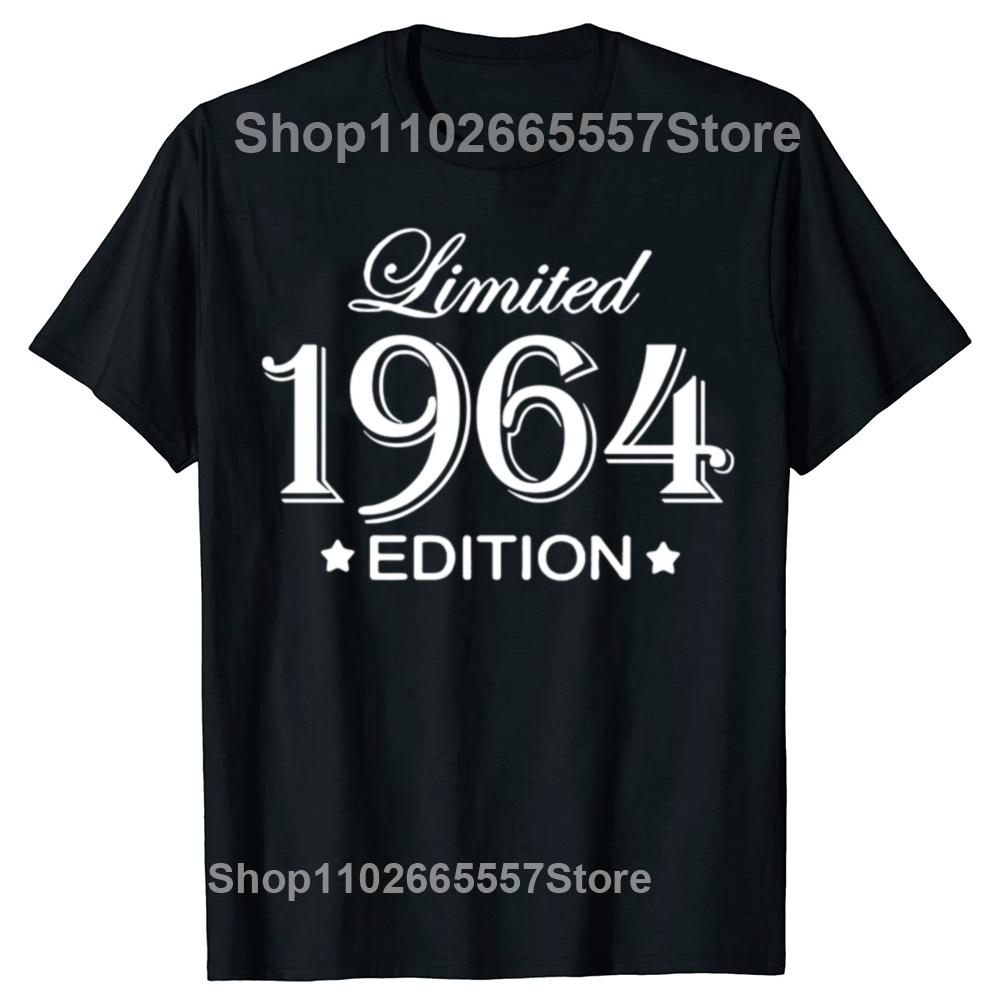 Funny 60th Birthday T Shirts Legends Were Born in 1964 Summer Graphic Cotton Vintage 60 Years Old Short Sleeve T-shirt Men