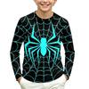 Kids Long Sleeve Neck T-Shirt Graphic Print Casual Everyday Top