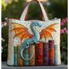 TEMU Womens Fashion Printed Tote Shoulder Bag 600D Oxford Cloth