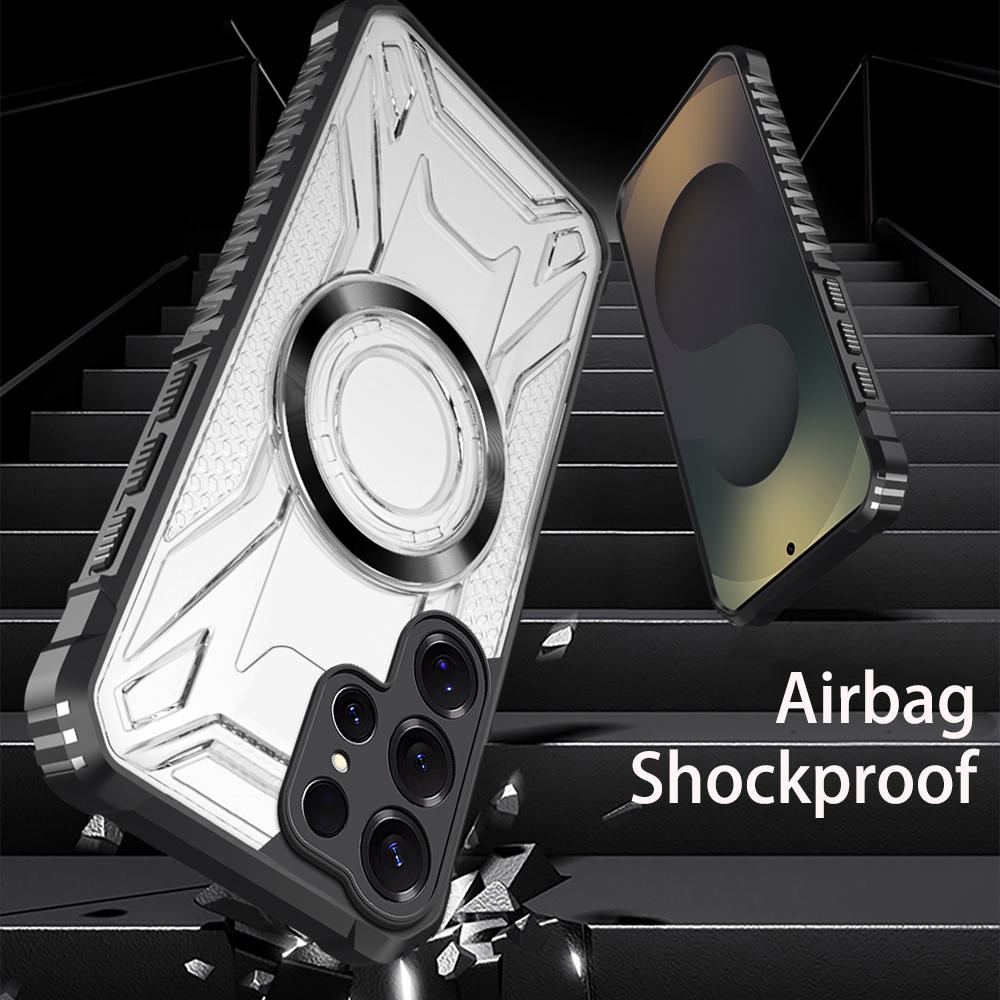 KEYSION Husă Magnetică Transparentă pentru Samsung S22 S23 Ultra 5G S23+ Husă Spate Telefon Antishock pentru pentru Galaxy S23 S21 S20 FE 5G