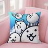 The B-Battle Cats Pillow Case Square Double-Sided Printing Sofa Cushion Cover Bedroom Bedside Pillowcover