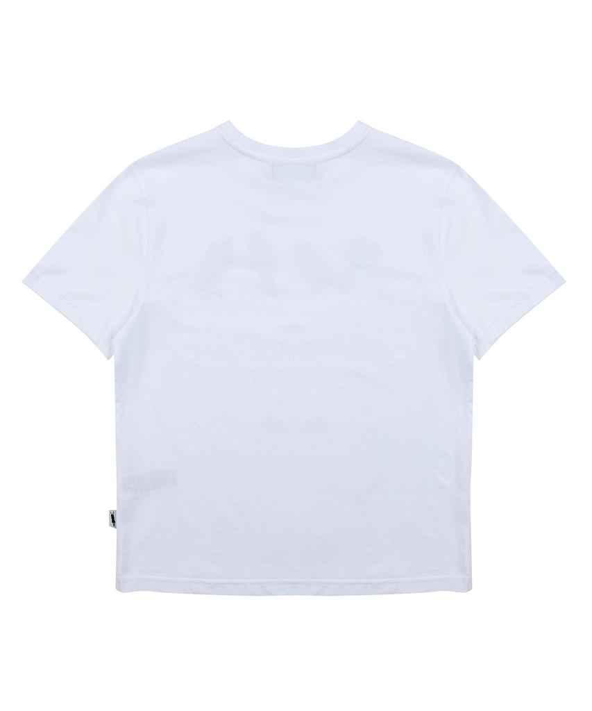 Pipilapin Women'S Snack Wappen Emblem Short Sleeve T-Shirt/Fm9Wts09F White