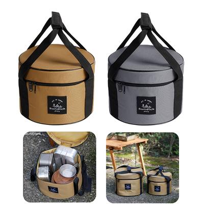 BBQ Picnic Pouch Oxford Cloth Cutlery Storage Pouches Waterproof  9/14L Travel Cutlery Carrying Bag Bearing 7kg Outdoor Supplies