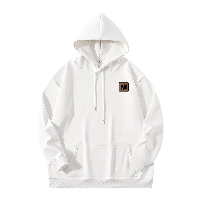 Men's Trendy Heavyweight Fleece-Lined Hooded Sweatshirt - Long Sleeve Autumn/Spring Outerwear