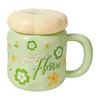 Cute Ceramic Cup with Lid High Value Ins Style Household Couple Water Cup Gift Box Creative Hand Gift Mug