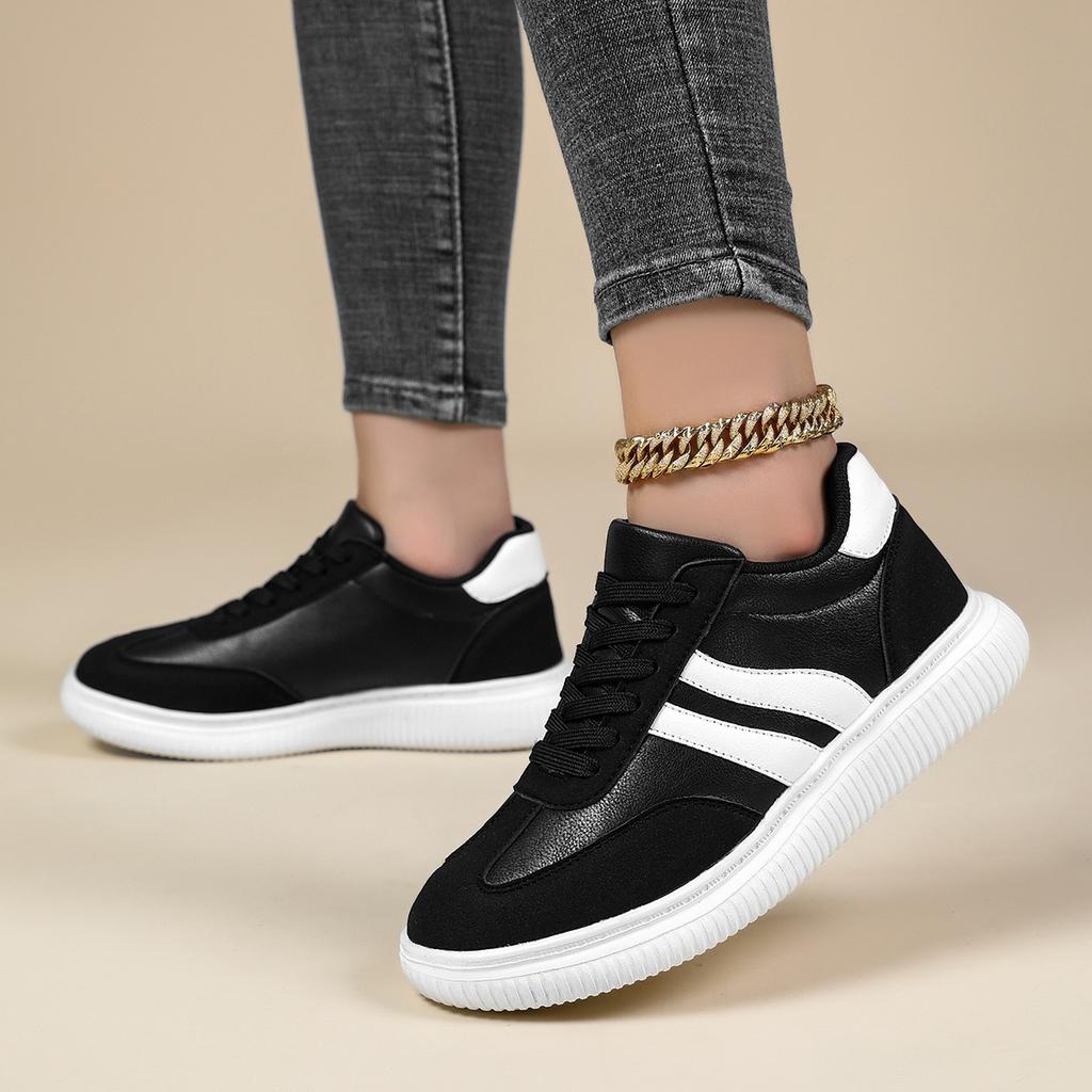 Women's Retro Versatile Casual Sports Board Shoes, White Shoes, Women's Four-season Models