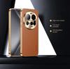 Case For Xiaomi 15 Ultra PU Leather Texture Lichee Pattern Plating Shockproof Cover For Xiaomi 15Ultra Lens Protection Cases