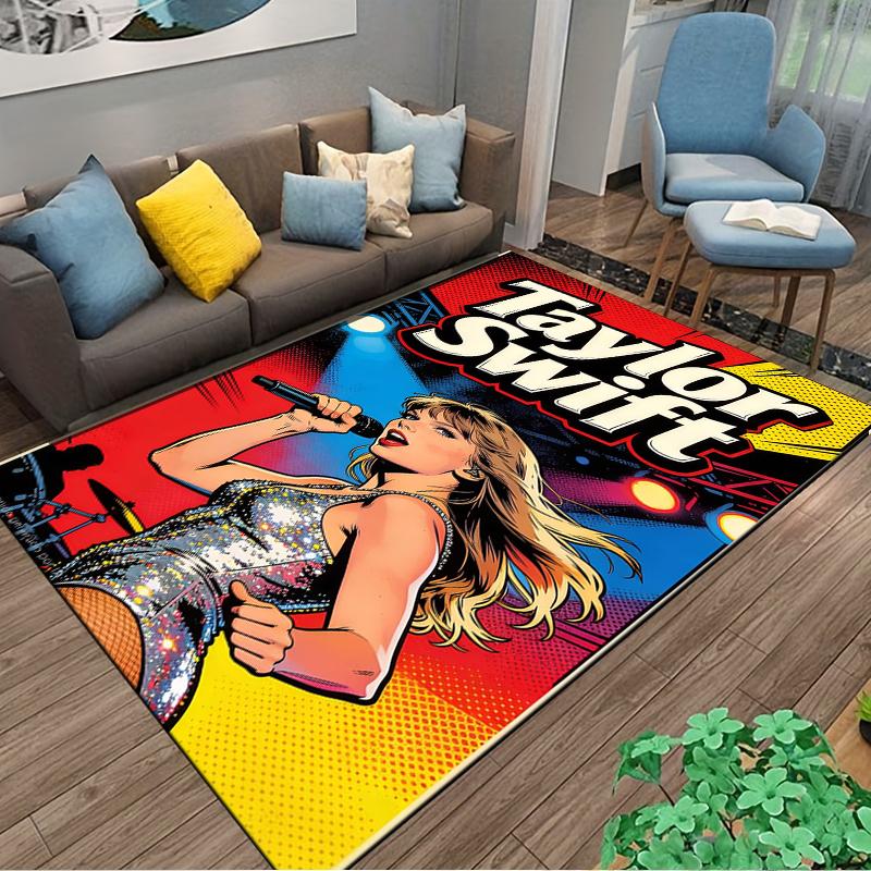 Pop Star Designed floor mat, suitable as a non-slip mat for the living room or bedroom sofa