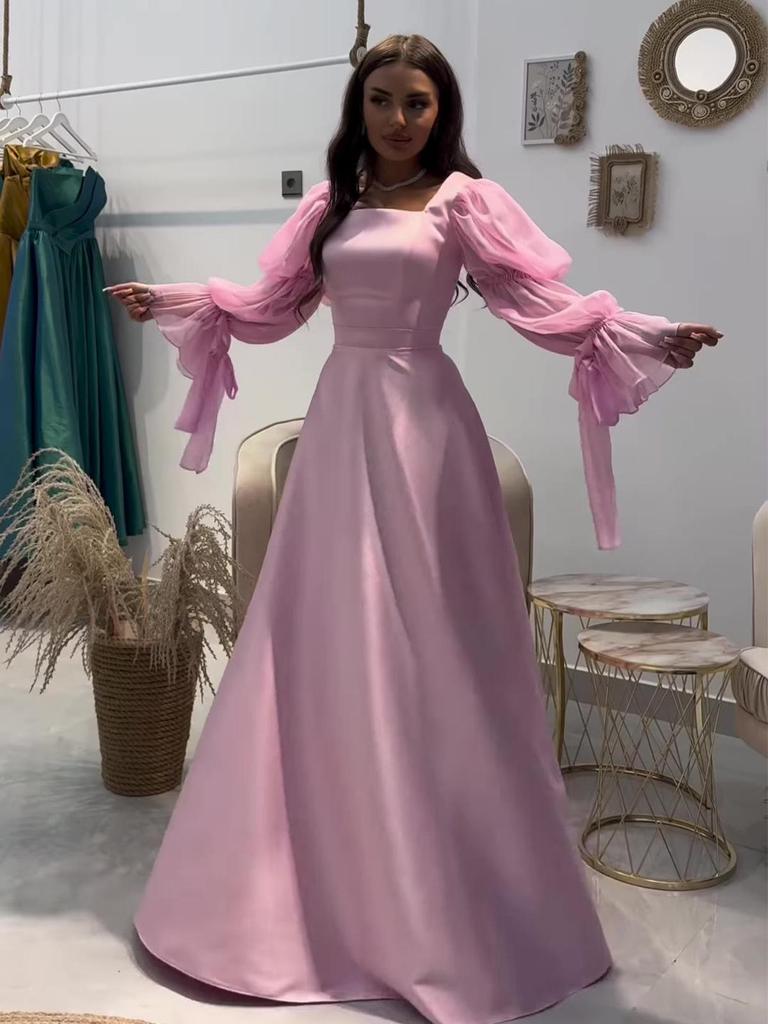 2025 Spring Socialite Elegant Slimming Long Sleeve Light Dress for Women