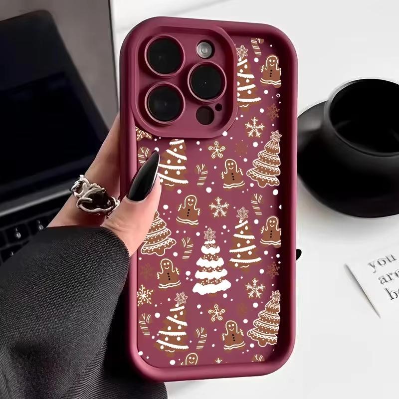 Cute Snowflake Christmas Tree Phone Case for Xiaomi Redmi Note 14 13 12 11 Pro Plus 4G 5G 12S 11S 10S 10 9 9S 8 14C 13C Cover