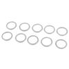 10PCS M20 Aluminum Oil Crush Washers/Drain Plug Gaskets Compatible with 11126- AA000, Silver