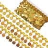 Polyester Sewing Fringe Trim Gold Sequin Fringe Trim Decorative Trim Tassel Trim  DIY