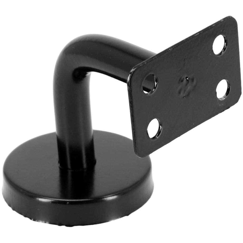 Svart rekkverkfeste med veggstøtte Fest rekkverket ditt sikkert