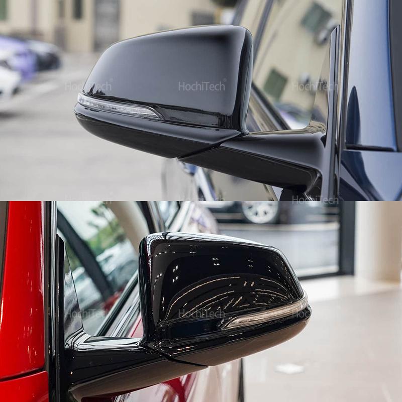 2x Spiegelkappe mit Carbonfaser-Muster Schwarze Spiegelkappen-Abdeckung für BMW F48 F49 F39 G29 F44 F45 F46 F53 F40 für Toyota Supra