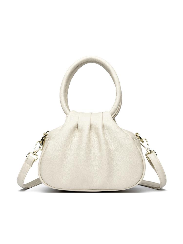 

Mom bag middle-aged simple women s bag 2025 new women s double-layer small handbag crossbody soft leather women s bag белый