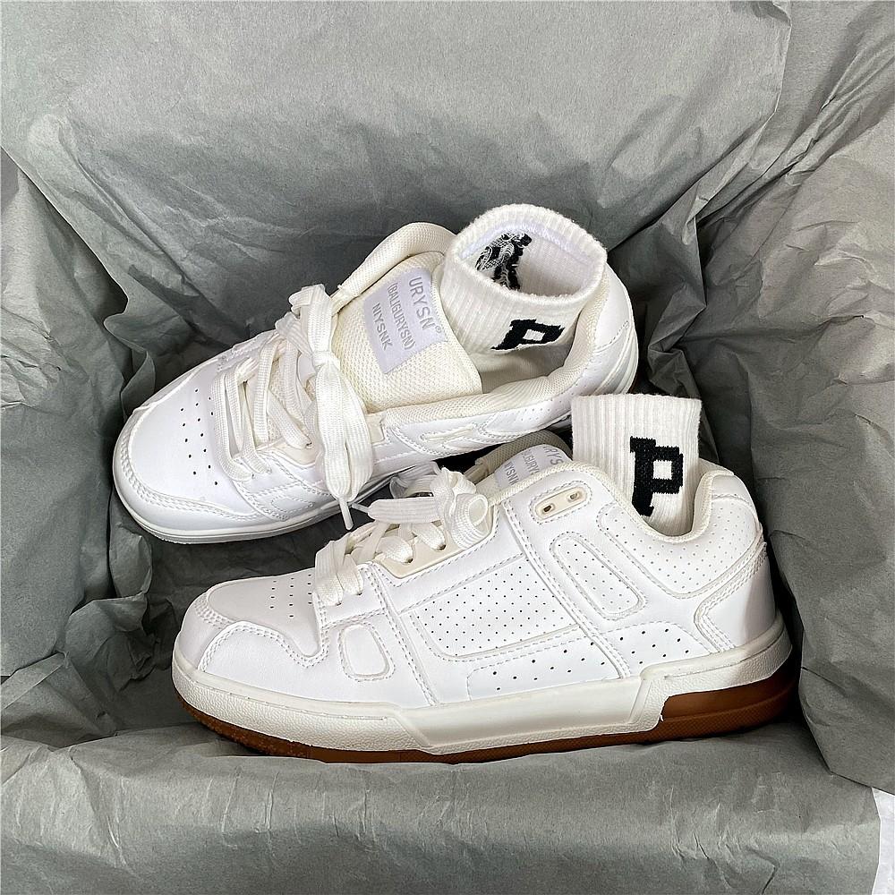 

Bread Shoes Women s 2025 New Versatile Student Casual Couple Trend Little White Shoes ins Street Shooting Retro Sneakers 42