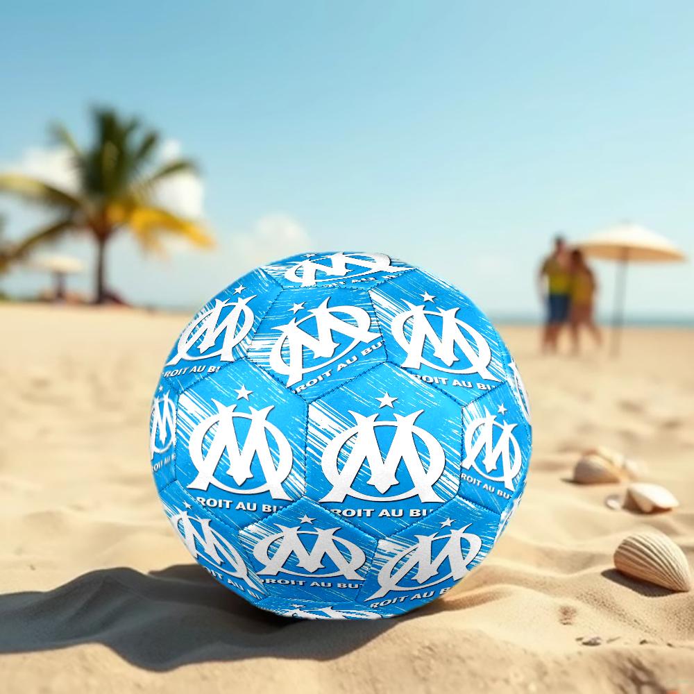 Olympique de Marseille Theme Size 5 Soccer Ball, Suitable for Both Indoor and Outdoor Matches, a Gift Suitable for Everyone.