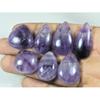 235Cts. Natural Amethyst Lace Agate Pear Cabochon Loose Gemstone 07Pcs Lot C-3931