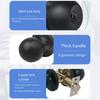 Stainless Steel Door Knob Indoor Home Office Bedroom Bathroom Silent Privacy Door Lock Matte Black Interior Door Handle Replacement